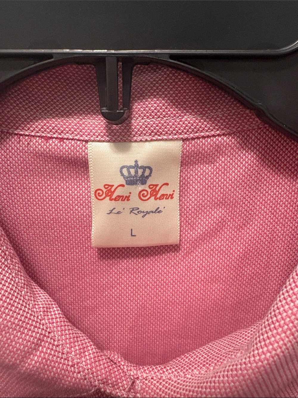 Henri-Henri La' Royale Pink and Purple - Long-Sleeve Button Down Shirts - Large - Picture 5 of 15